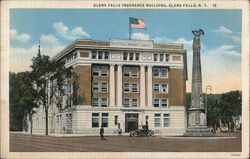 Glens Falls Insurance Building New York Postcard Postcard Postcard