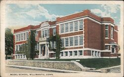 Model School Willimantic Connecticut Postcard Postcard Postcard