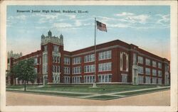 Roosevelt Junior High School, Rockford Postcard