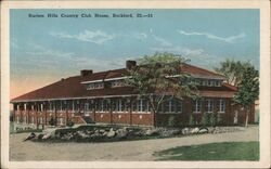 Harlem Hills Country Club House Postcard