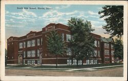 South Side School Herrin Illinois Postcard