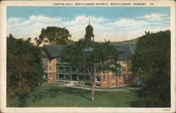 Lawton Hall, Brattleboro Retreat Postcard