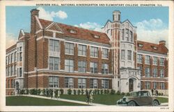 Harrison Hall National Kindergarten and Elementary College Postcard