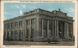 Dallas Public Library Postcard