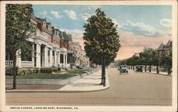 Grove Avenue looking East Postcard