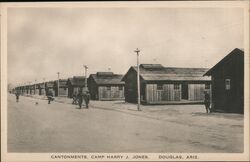 Cantonments Camp Harry J Jones Douglas, AZ Postcard Postcard Postcard