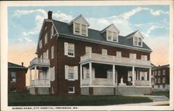 Nurses Home, City Hospital Postcard