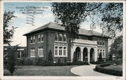 Georgia Brown Blosser Home Marshall Missouri Postcard