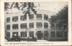 Lewis Hotel Training School Washington DC Postcard