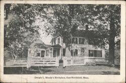 Dwight L. Moody's Birthplace Mailed to China Postcard