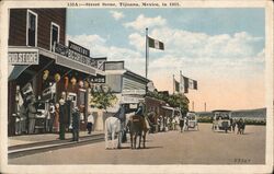 Street Scene, Tijuana, Mexico Postcard Postcard Postcard