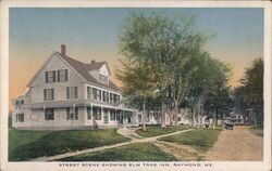 Street Scene Elm Tree Inn Postcard