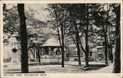 Military Park, Coldwater Michigan Postcard Postcard Postcard