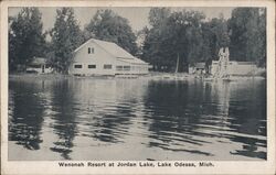 Wenonah Resort at Jordan Lake Lake Odessa, MI Postcard Postcard Postcard