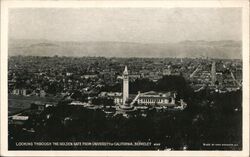 Looking Through the Golden Gate From University of California Postcard