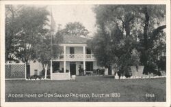 Adobe Home of Don Salvio Pacheco Postcard