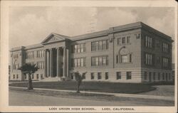 Lodi Union High School Postcard