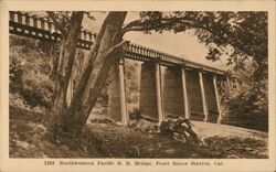 Northwestern Pacific Railroad Bridge Postcard