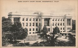 Kern County Court House, Bakersfield Postcard