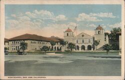 High School San Jose Postcard