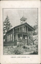 Library, Camp Meeker California Postcard Postcard Postcard