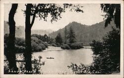 Sand Beach Russian River Postcard