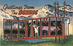 Greetings from The Scenic Northwest Postcard