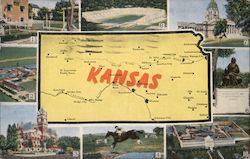 Greetings from Kansas Postcard