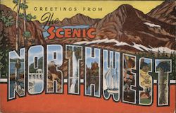 Greetings from The Scenic Northwest Washington Postcard Postcard Postcard