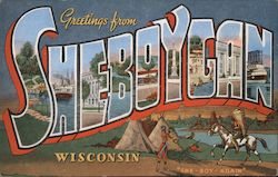 Greetings from Sheboygan Postcard