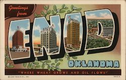 Greetings from Enid Postcard