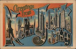 Greetings from New York City Postcard