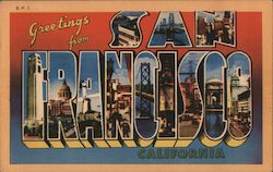 Greetings from San Francisco Postcard