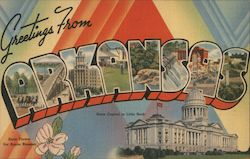 Greetings from Arkansas Postcard Postcard Postcard