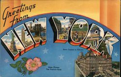 Greetings from New York Postcard