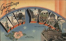 Greetings from New York Postcard