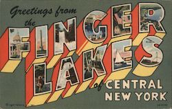 Greetings from Finger Lakes New York Postcard Postcard Postcard