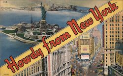 Greetings from New York Postcard