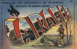 Greetings from Laramie Postcard