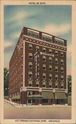 Hotel De Soto Hot Springs, AR Postcard Postcard Postcard