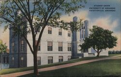 Student Union University of Arkansas Postcard