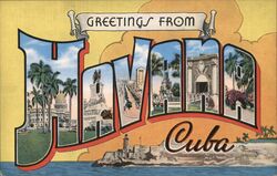 Greetings from Havana Cuba Postcard