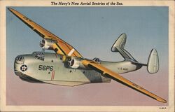 Navy's New Aerial Sentries of the Sea Postcard