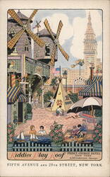 Kiddies Play Roof Prince George Hotel New York Postcard