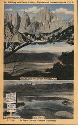 Mt. Whitney and Death Valley Postcard