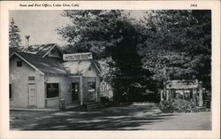 Store and Post Office Cedar Glen Postcard