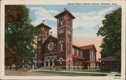 Sacred Heart Catholic Church Postcard