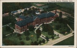 St. Francis Hospital, Waterloo, Iowa Postcard