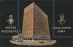 Hotel Roosevelt Cedar Rapids Postcard