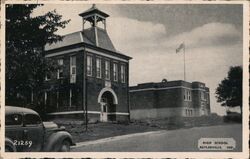 High School Butler, IN Indiana Postcard Postcard Postcard